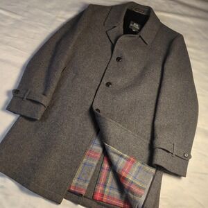 Stafford Wool Pea coat Mens Wool‎ 44 Long Professional Old Money USA Overcoat